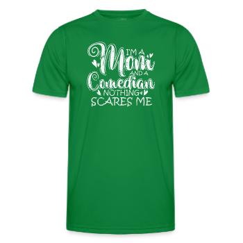 I'm a Mom and a Comedian nothings scares Me - Männer Funktions-T-Shirt - Kelly Green - Vorne - AI Model Male 178 dark (178cm)