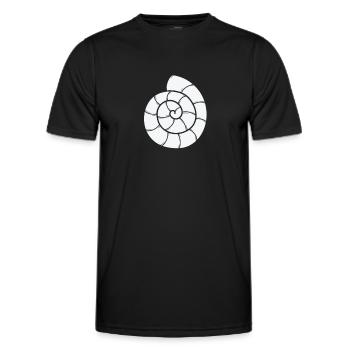 Snail Shell Spiral Snail - Men's Functional T-Shirt - black - Front - AI Model Male 178 dark (178cm)