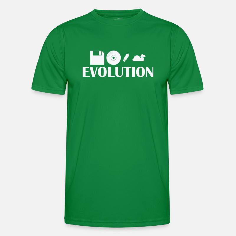 Evolution Disquette CD Clé USB Cloud T-shirt sport Homme