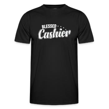 Bless Cashier Verkäufer Supermarkt - Männer Funktions-T-Shirt - Schwarz - Vorne - AI Model Male 178 dark (178cm)