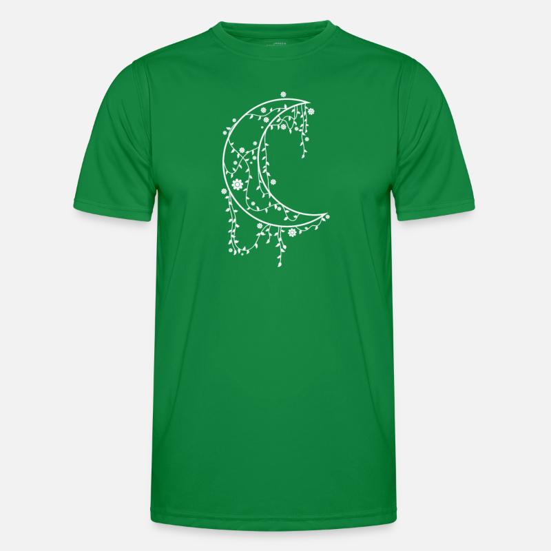 Decorated Moon Night Sky Men's Functional T-Shirt
