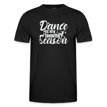 Dance is my favorite Season Ballet - Männer Funktions-T-Shirt - Schwarz - Vorne - AI Model Male 178 dark (178cm)