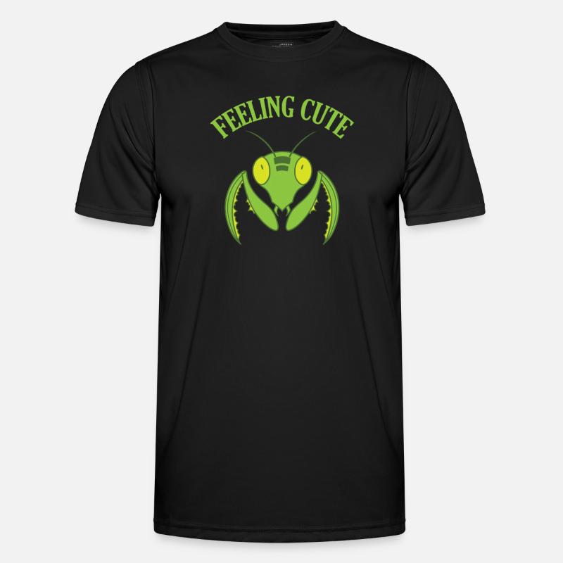 Feeling Cute Mantis Männer Funktions-T-Shirt