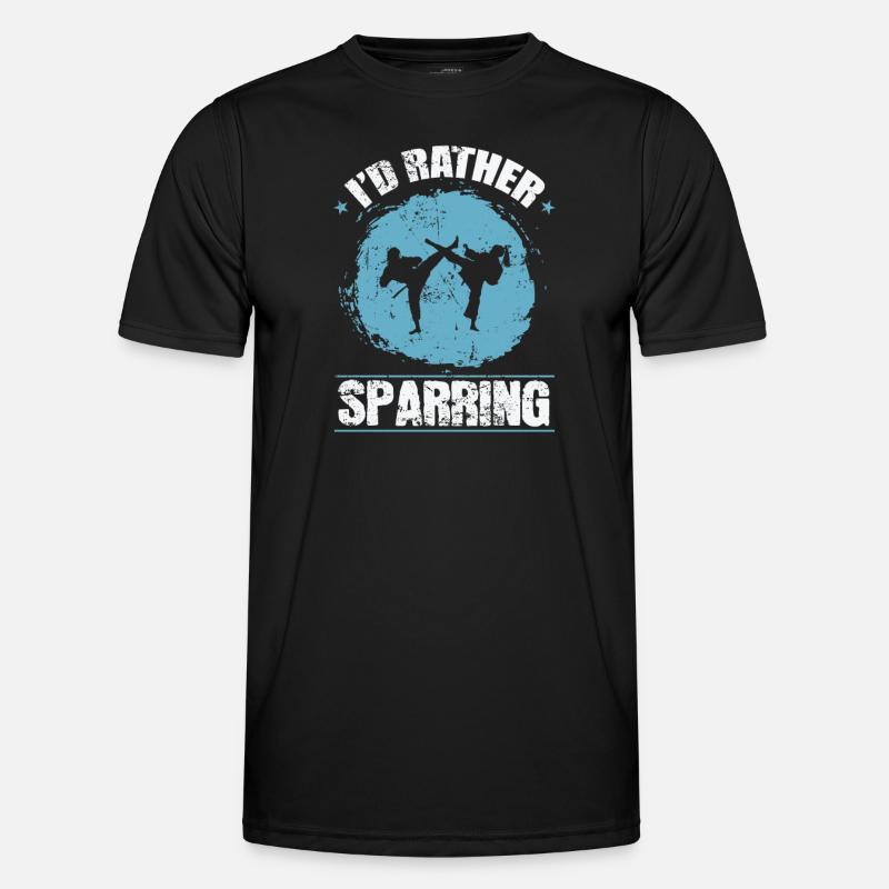 I' rather Sparring in Karate Men's Functional T-Shirt