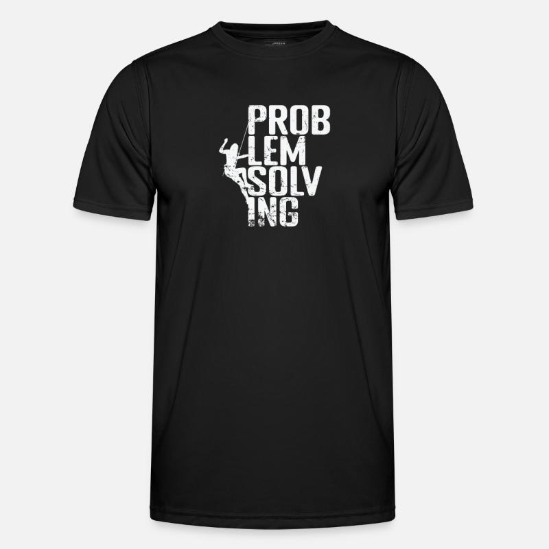 Problem Solving Bouldering - Men's Functional T-Shirt - black