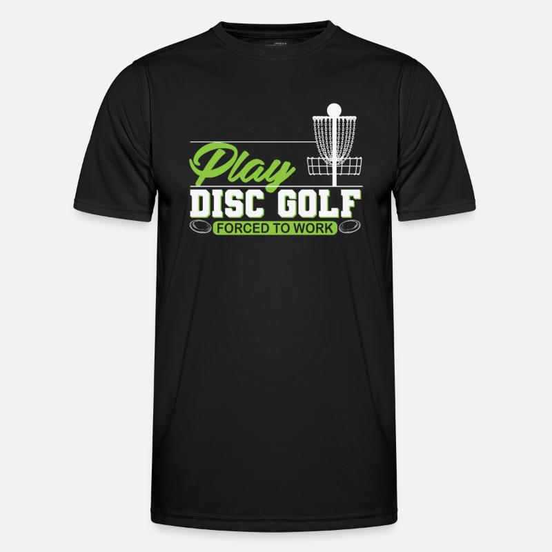 Play Disc Golf - Men's Functional T-Shirt - black