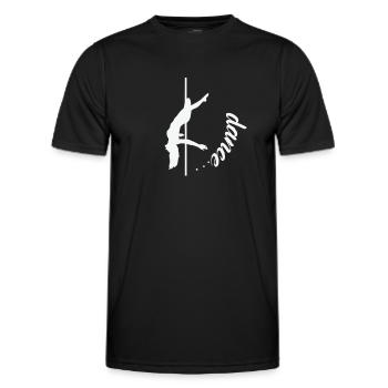 Dance Poledance Stange Tanzen - Männer Funktions-T-Shirt - Schwarz - Vorne - AI Model Male 178 dark (178cm)