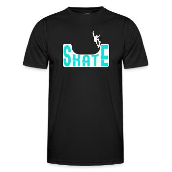 Skate Halfpipe Skateboard - T-shirt sport Homme - noir - Devant - AI Model Male 178 dark (178cm)