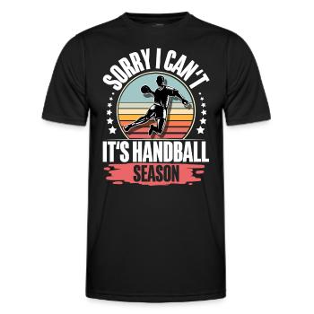 Handball Handballer - Männer Funktions-T-Shirt - Schwarz - Vorne - AI Model Male 178 dark (178cm)