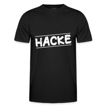 Hacke Dicht Partnerlook Partneroutfit Saufen Party - Männer Funktions-T-Shirt - Schwarz - Vorne - AI Model Male 178 dark (178cm)