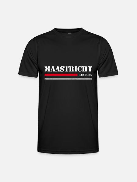 Maastricht - Männer Funktions-T-Shirt - Schwarz