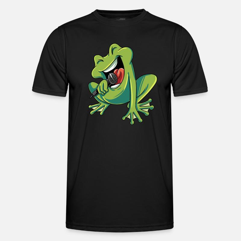 Singing Frog - Men's Functional T-Shirt - black