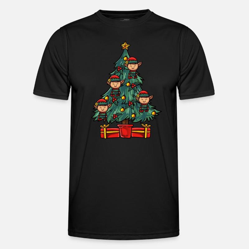 Christmas Tree Christmas Tree - Men's Functional T-Shirt - black