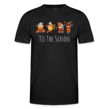 Es ist die Jahreszeit - Männer Funktions-T-Shirt - Schwarz - Vorne - AI Model Male 178 dark (178cm)