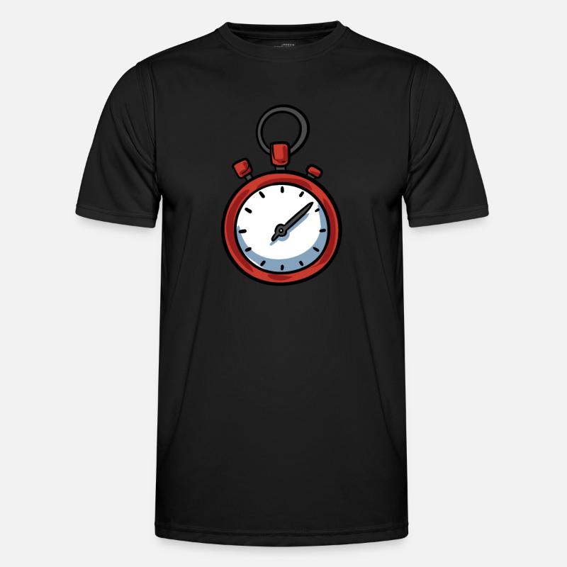 Clock Stopwatch Men's Functional T-Shirt