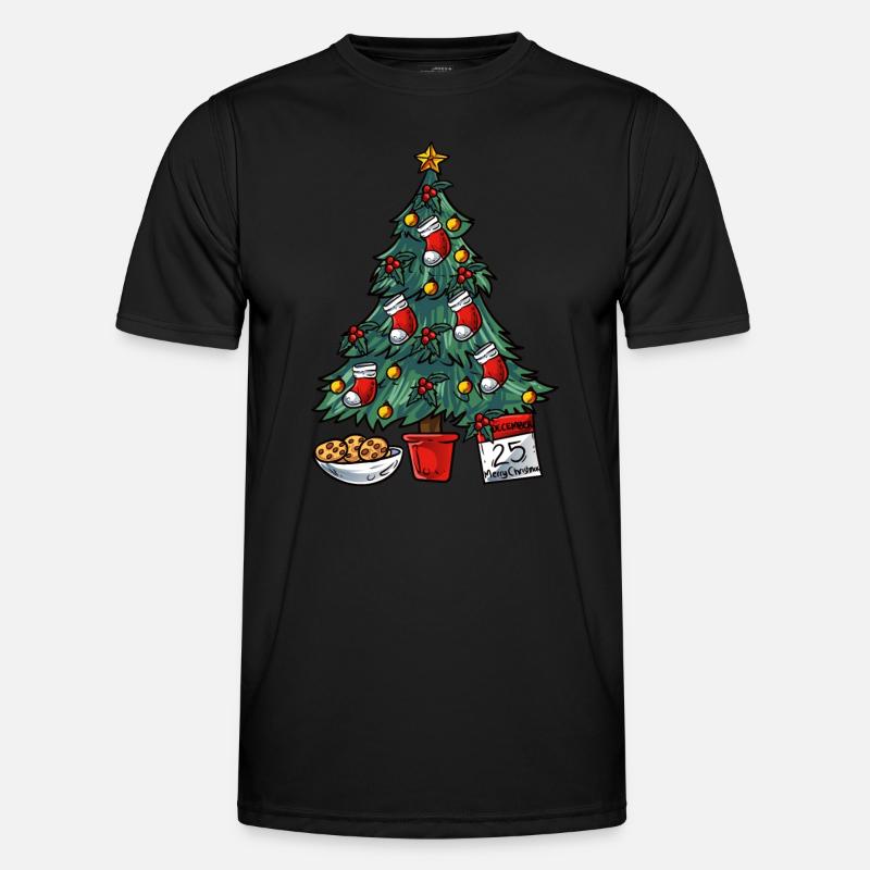 Christmas tree Men's Functional T-Shirt