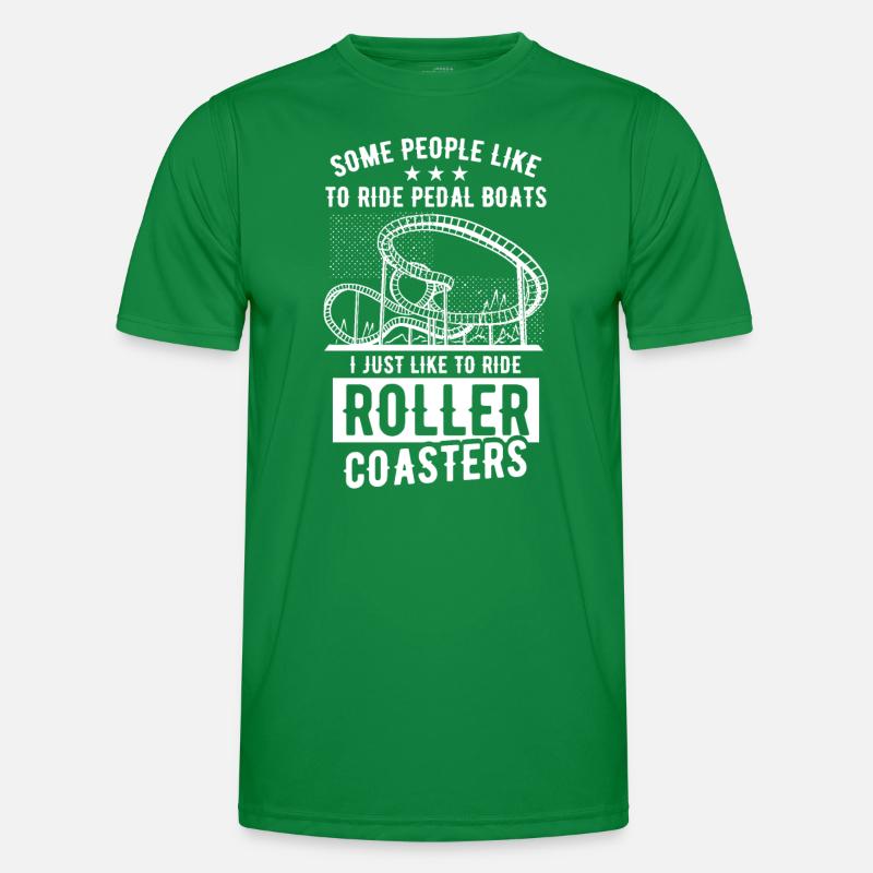 Roller coaster amusement park lovers Men's Functional T-Shirt