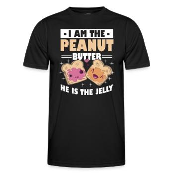 Erdnussbutter Gelee Verlobte Paare - Männer Funktions-T-Shirt - Schwarz - Vorne - AI Model Male 178 dark (178cm)