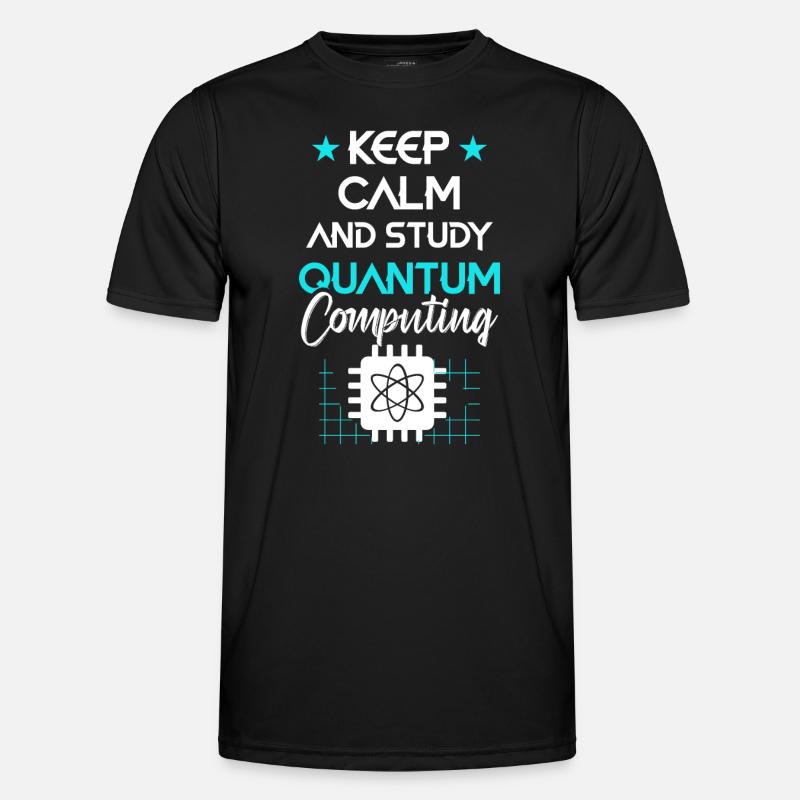 Quantencomputer Quantenmechanik - Männer Funktions-T-Shirt - Schwarz