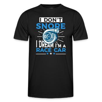 I don't snore Funny snoring - Men's Functional T-Shirt - black - Front - AI Model Male 178 dark (178cm)