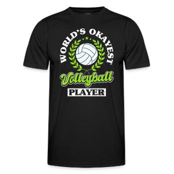 Volleyball Players Coaching Team - Men's Functional T-Shirt - black - Front - AI Model Male 178 dark (178cm)