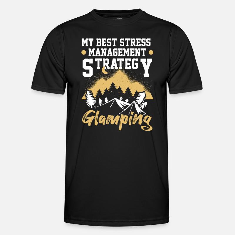 Glamping Camping Glamper - Men's Functional T-Shirt - black