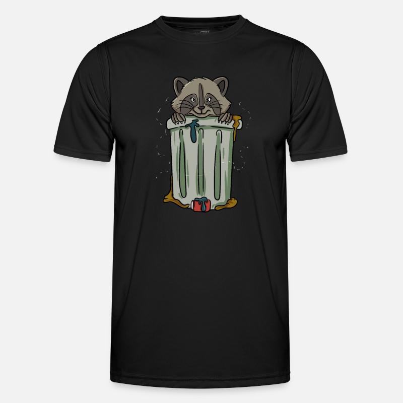In einer Mülltonne Waschbär Männer Funktions-T-Shirt