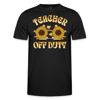 Sommerferien Ende der Schule Lehrer - Männer Funktions-T-Shirt - Schwarz - Vorne - AI Model Male 178 dark (178cm)