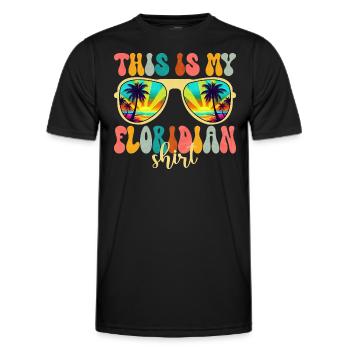 Liebt Florida Sommerferien - Männer Funktions-T-Shirt - Schwarz - Vorne - AI Model Male 178 dark (178cm)