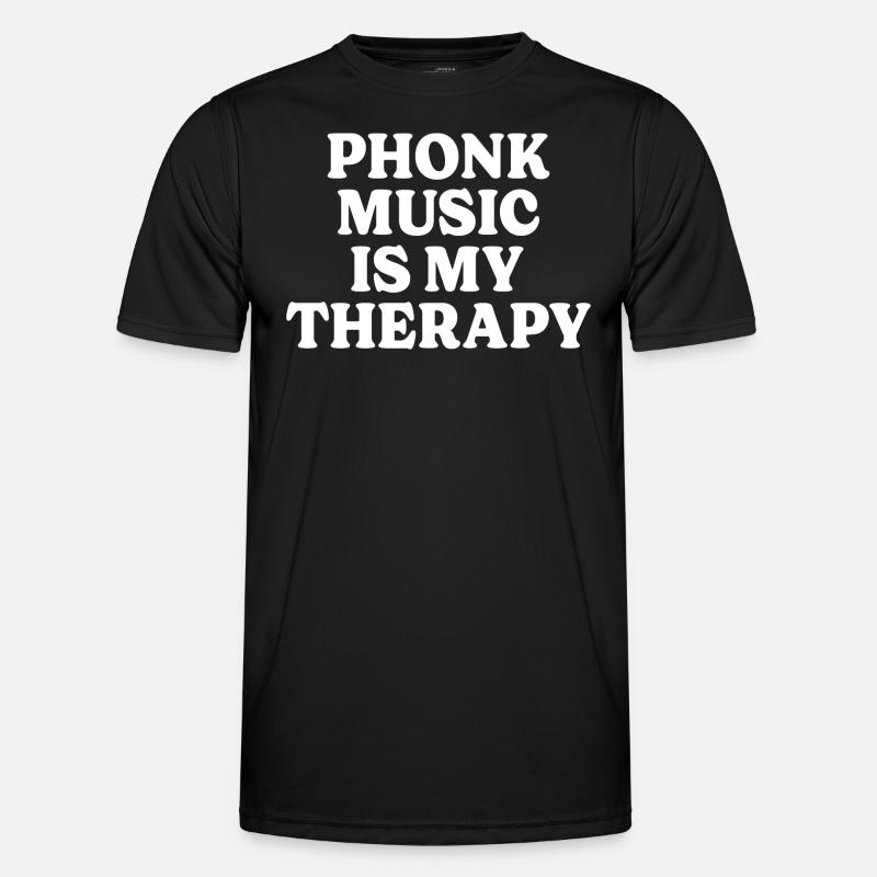 Beatmaker Music Therapy Phonk - Men's Functional T-Shirt - black