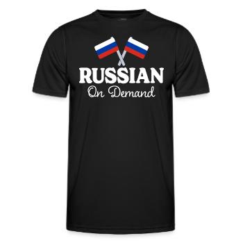 Russisch Übersetzer Russisch Dolmetscher - Männer Funktions-T-Shirt - Schwarz - Vorne - AI Model Male 178 dark (178cm)