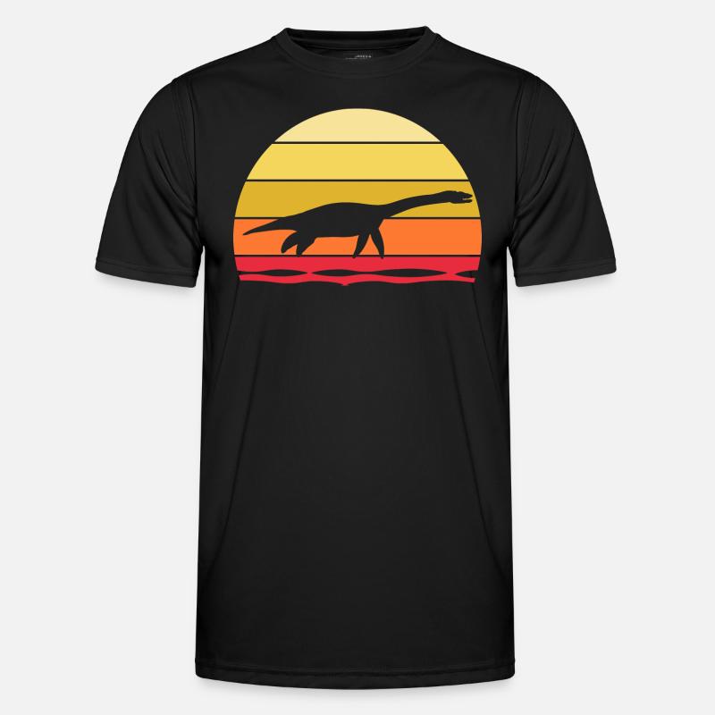 Archaeologist Dino Plesiosaur Dinosaur - Men's Functional T-Shirt - black