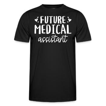 Future Assistante Médicale Certifiée - T-shirt sport Homme - noir - Devant - AI Model Male 178 dark (178cm)