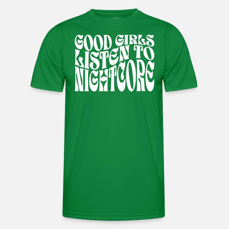 Mädchen hören Nightcore-Musik Männer Funktions-T-Shirt