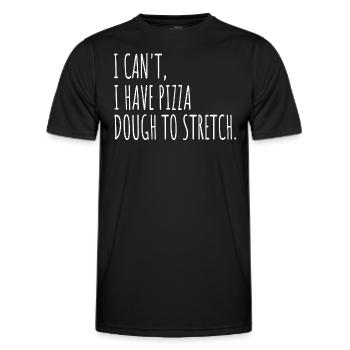 Humor Pizza Dough Pizzaiolo - Men's Functional T-Shirt - black - Front - AI Model Male 178 dark (178cm)
