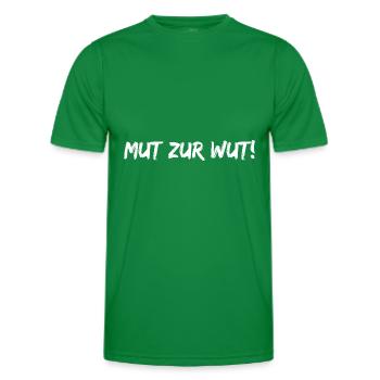 Mut zur Wut! - Männer Funktions-T-Shirt - Kelly Green - Vorne - AI Model Male 178 dark (178cm)