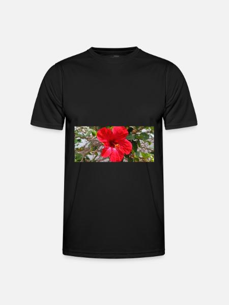 Fleur canarienne - T-shirt sport Homme - noir