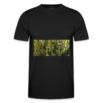 Kanarischer Gorgeus-Kaktus - Männer Funktions-T-Shirt - Schwarz - Vorne - AI Model Male 178 dark (178cm)