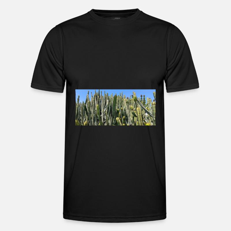 Kanarischer Kaktus Männer Funktions-T-Shirt