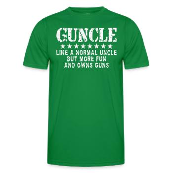 Humour Oncle Passionné Armes À Feu - T-shirt sport Homme - vert - Devant - AI Model Male 178 dark (178cm)