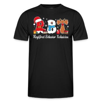 Noël Certified Behavioral Technician - Men's Functional T-Shirt - black - Front - AI Model Male 178 dark (178cm)