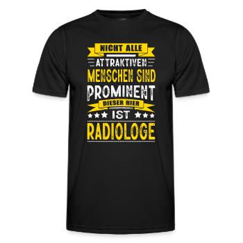 Nicht Alle Menschen Sind Prominent Radiologe - Männer Funktions-T-Shirt - Schwarz - Vorne - AI Model Male 178 dark (178cm)