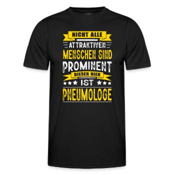 Nicht Alle Menschen Sind Prominent Pneumologe - Männer Funktions-T-Shirt - Schwarz - Vorne - AI Model Male 178 dark (178cm)
