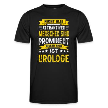 Nicht Alle Menschen Sind Prominent Urologe Arzt - Männer Funktions-T-Shirt - Schwarz - Vorne - AI Model Male 178 dark (178cm)