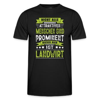 Nicht Alle Menschen Sind Prominent Landwirt Bauer - Männer Funktions-T-Shirt - Schwarz - Vorne - AI Model Male 178 dark (178cm)