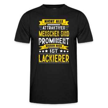 Nicht Alle Menschen Sind Prominent Lackierer - Männer Funktions-T-Shirt - Schwarz - Vorne - AI Model Male 178 dark (178cm)