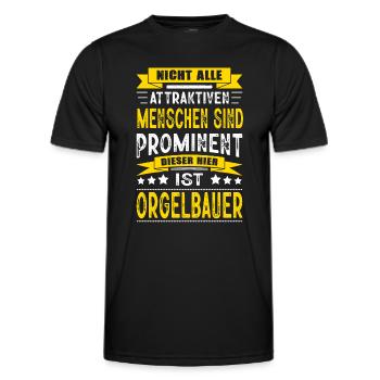 Nicht Alle Menschen Sind Prominent Orgelbauer - Männer Funktions-T-Shirt - Schwarz - Vorne - AI Model Male 178 dark (178cm)