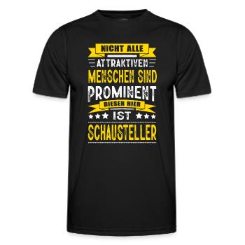 Nicht Alle Menschen Sind Prominent Schausteller - Männer Funktions-T-Shirt - Schwarz - Vorne - AI Model Male 178 dark (178cm)