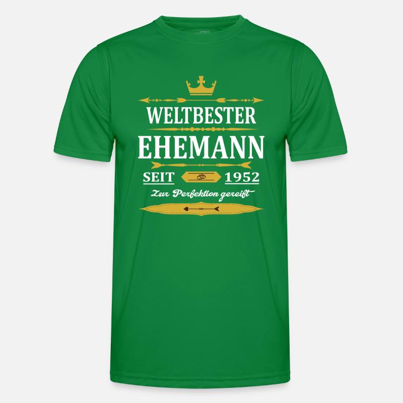 Weltbester Ehemann Seit 1952 Vintage Hochzeitstag Männer Funktions-T-Shirt