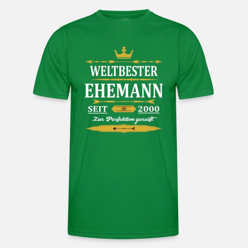 Weltbester Ehemann Seit 2000 Vintage Hochzeitstag Männer Funktions-T-Shirt